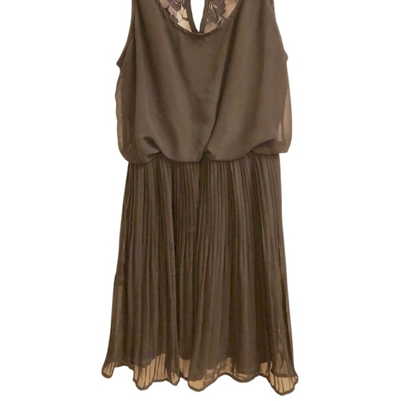 Guess Black Mini Dress pleats and lace detail size s - Picture 2 of 6